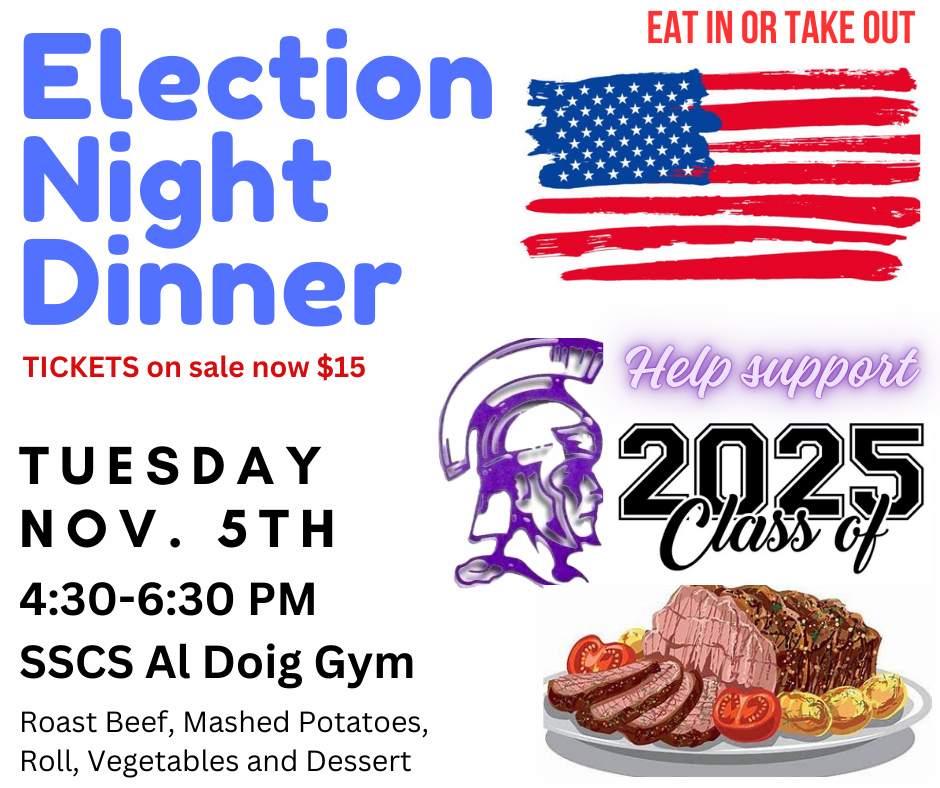 election day dinner flier