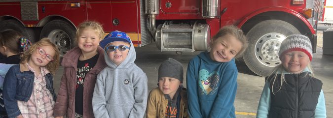 Kindergarteners Visit Sharon Springs Firehouse