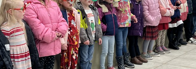 Kindergarteners Spread Holiday Cheer with Local Senior Citizens