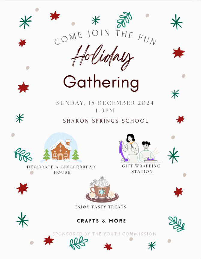 holiday gathering poster