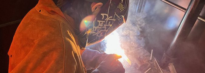 Dennis Sparks Interest in CTE Welding Program