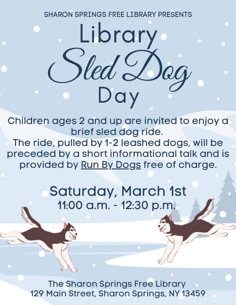 library sled dogs poster